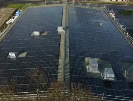 Check out our impressive solar panel installation at Delicious HQ